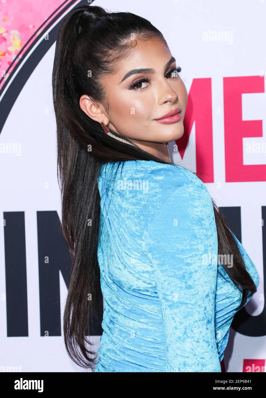 HOLLYWOOD, LOS ANGELES, CALIFORNIA, USA - NOVEMBER 18: Amanda Trivizas  arrives at the 2nd Annual American Influencer Awards 2019 held at the Dolby  Theatre on November 18, 2019 in Hollywood, Los Angeles,