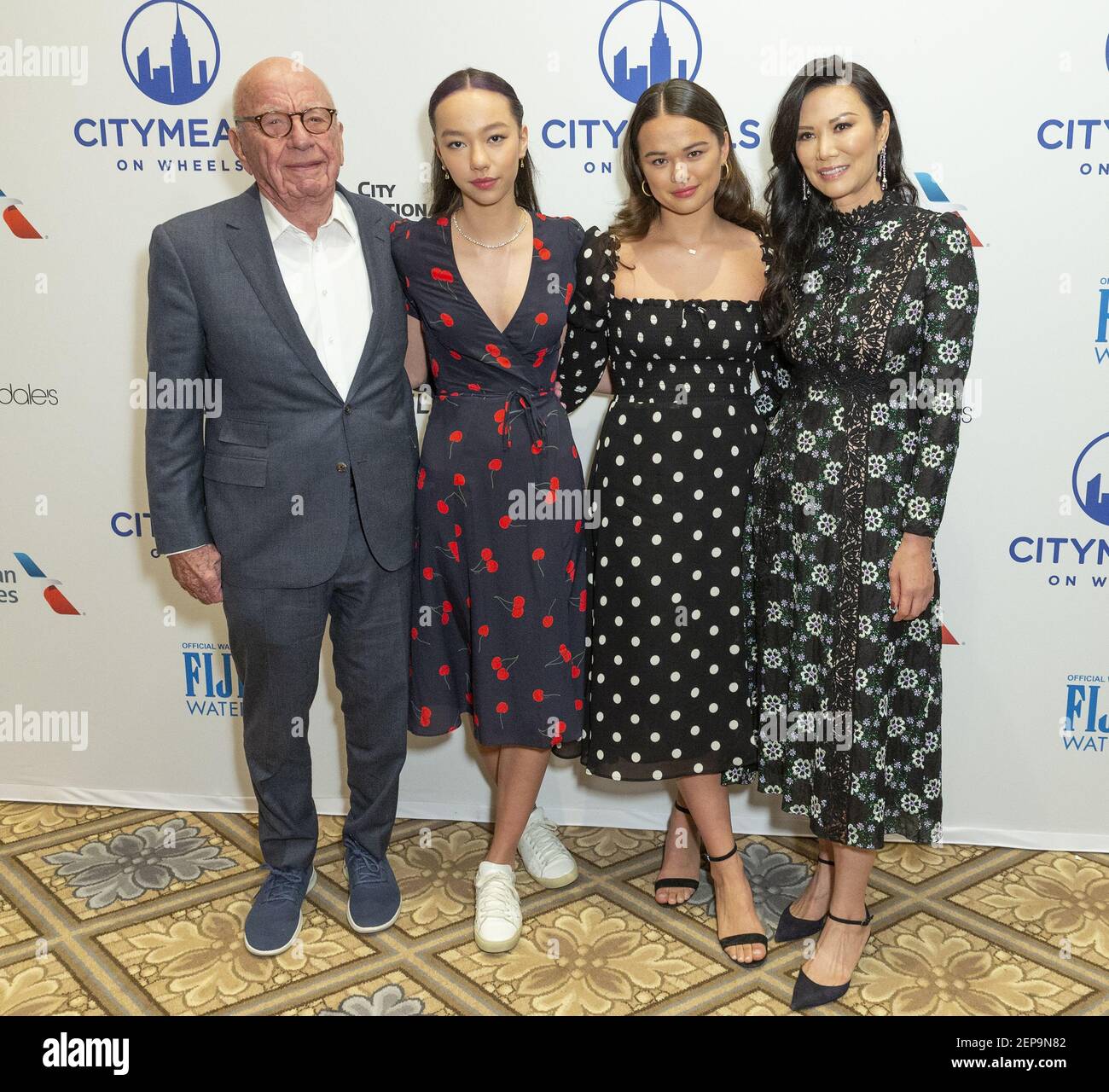 Rupert Murdoch, Grace Murdoch, Chloe Murdoch, Wendi Murdoch attend