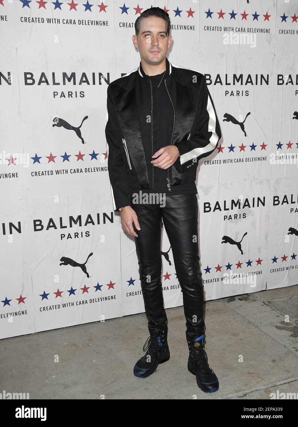 G-Eazy arrives at the PUMA x Balmain Launch Event held at Milk Studios in  Los Angeles, CA on Thursday, ?November 21, 2019. (Photo By Sthanlee B.  Mirador/Sipa USA Stock Photo - Alamy