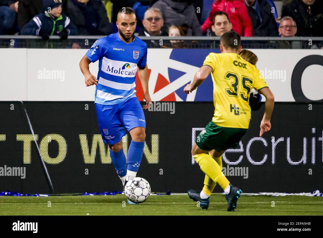 ZWOLLE, PEC Zwolle - Fortuna Sittard, 23-11-2019, football, Dutch ...