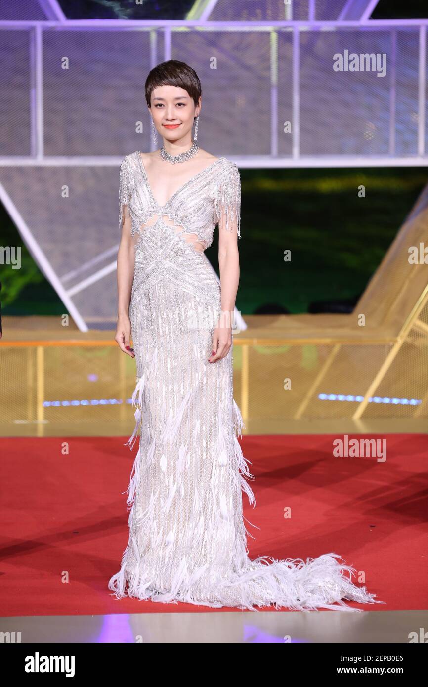 Chinese actress Ma Yili attends the closing ceremony of the 28th Golden