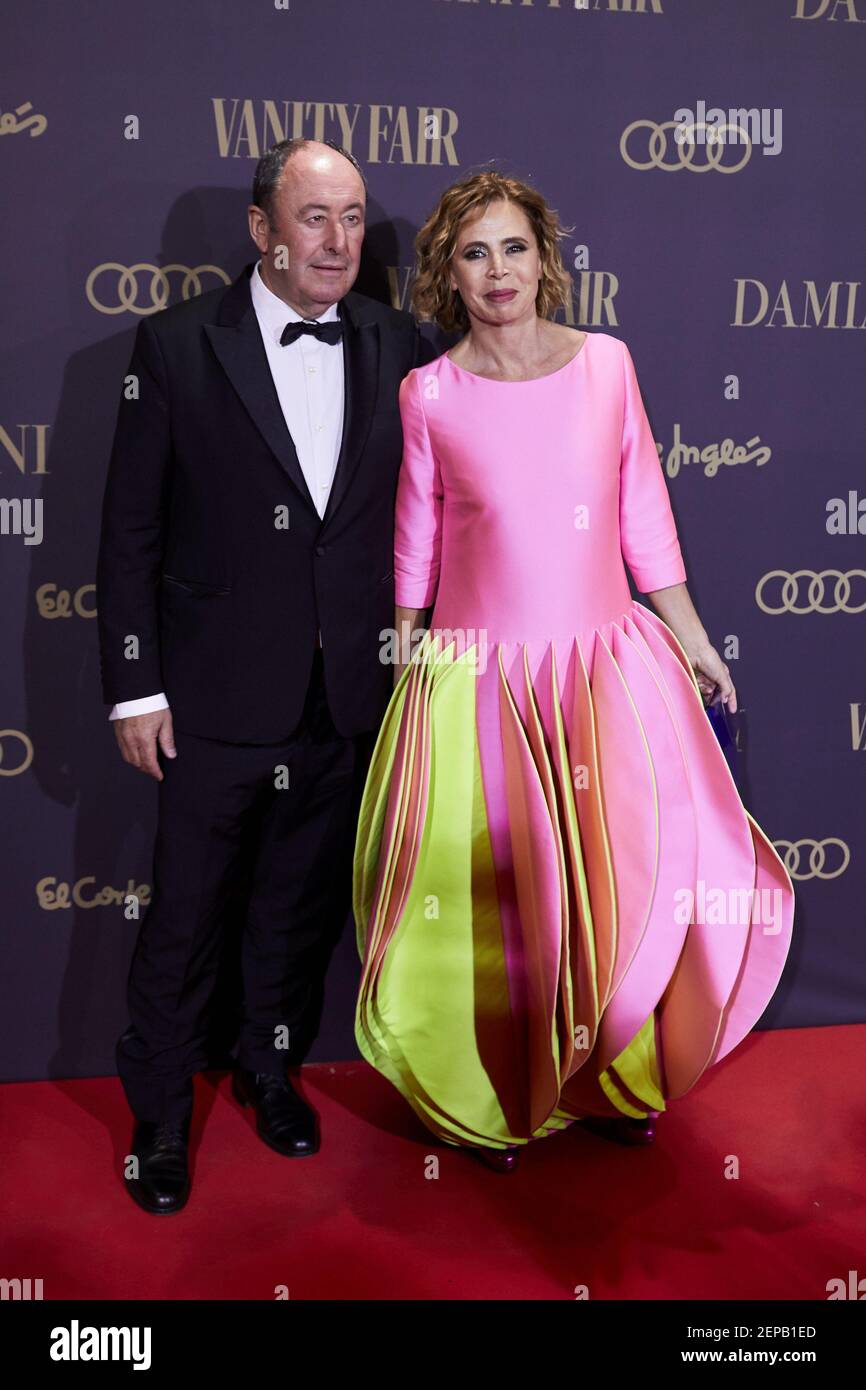 Agatha Ruiz de la Prada and Luis Miguel Rodriguez attends to Vanity Fair  'Person of the Year 2019' Award at Teatro Real in Madrid, Spain on November  25, 2019. (Photo by Alter