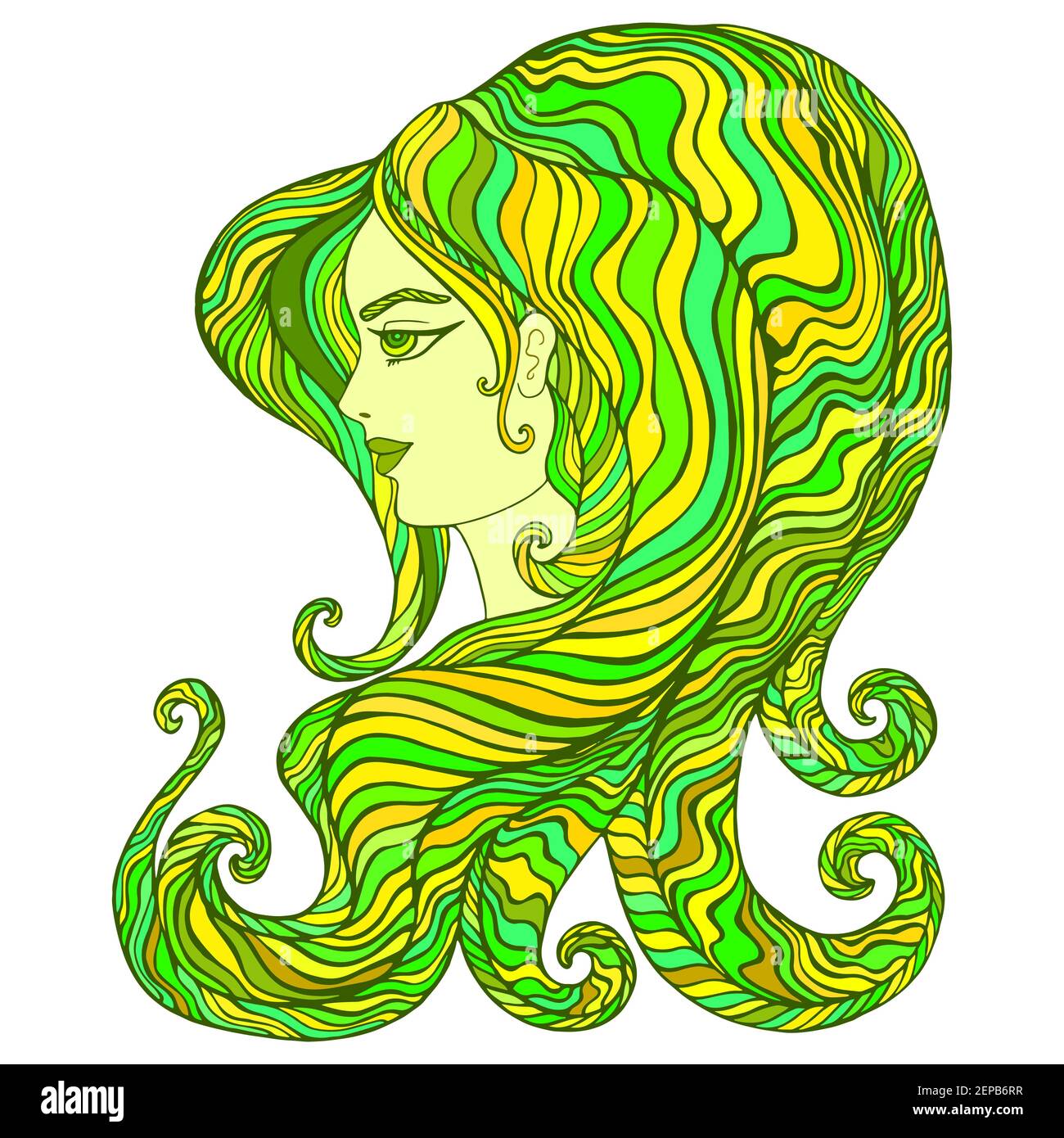 Beautiful fantasy woman with green hair forest fairy shaman. Isolated pattern. Wood nature spirit. Surreal fantastic girl. Doodle style. Vector hand d Stock Vector Image & Art - Alamy Beautiful fantasy woman with green hair forest fairy shaman. Isolated pattern. Wood nature spirit. Surreal fantastic girl. Doodle style. Vector hand d Stock Vector Image & Art - Alamy