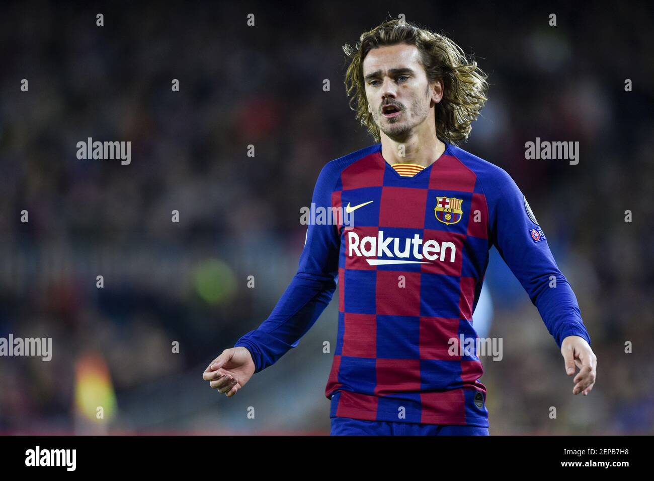Antoine Griezmann of Barcelona during the UEFA Champions League Group F match between FC Barcelona and Borussia Dortmund at Camp Nou Stadium in Barcelona, Spain on November 27, 2019 (Photo by Andrew Surma / SIPA USA) Stock Photo