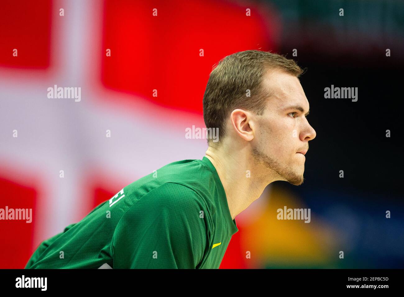 2021-02-22. FIBA EuroBasket 2022 Qualifiera Denmark 76 - 77 Lithuania. photo by Alfredas Pliadis Stock Photo