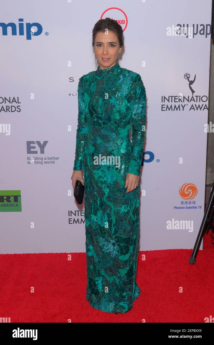 Marjorie Estiano attends the 2019 International Emmy Awards at New York
