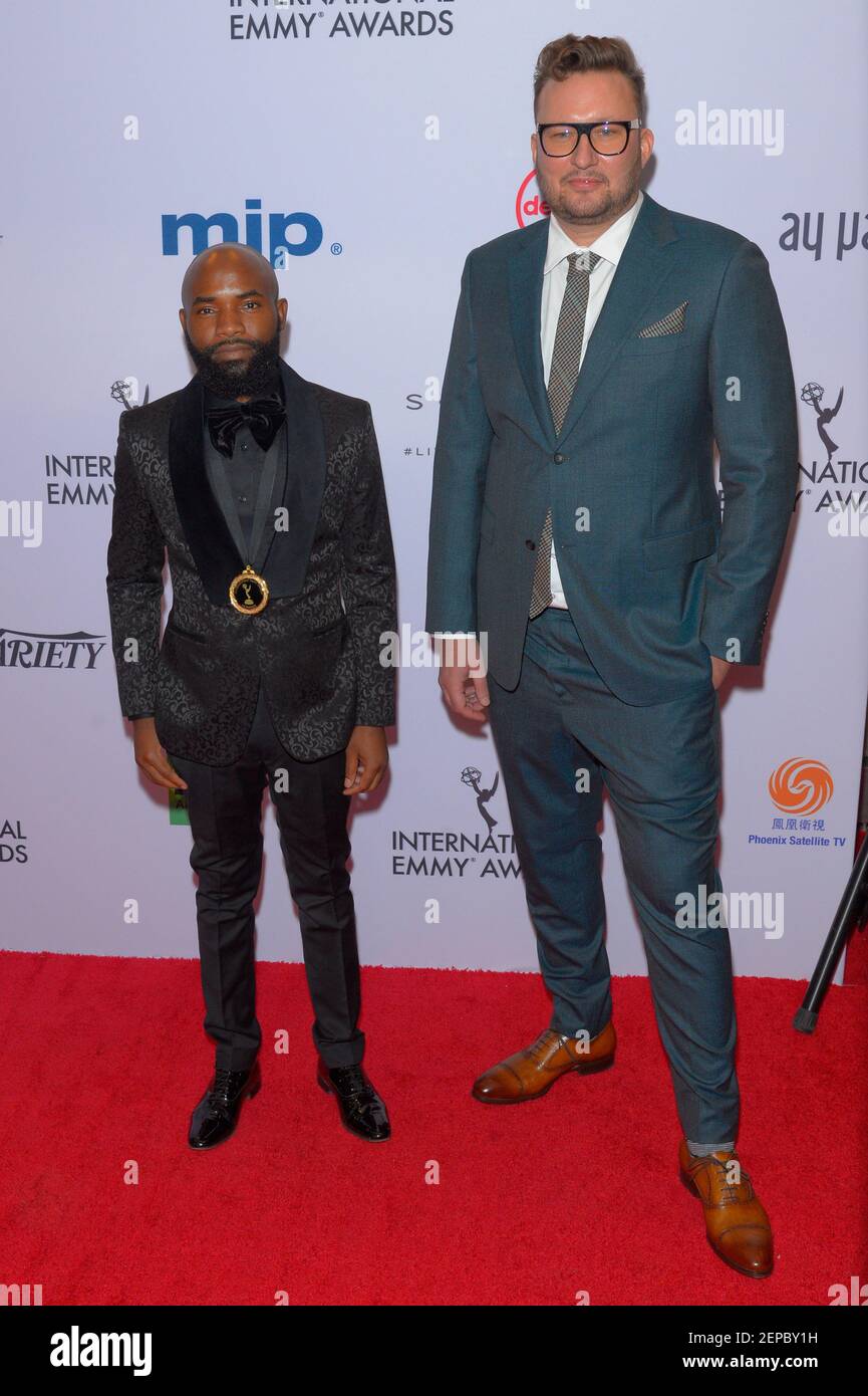 Phathutshedzo Makwarela and Gwydion Beynon attend the 2019