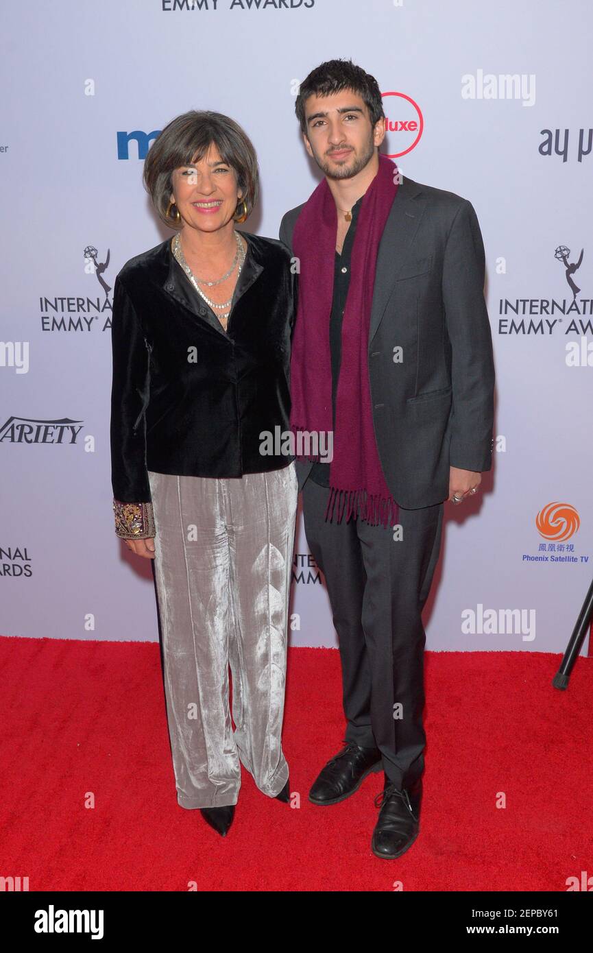 Christiane Amanpour and Darius John Rubin attend the 2019 International