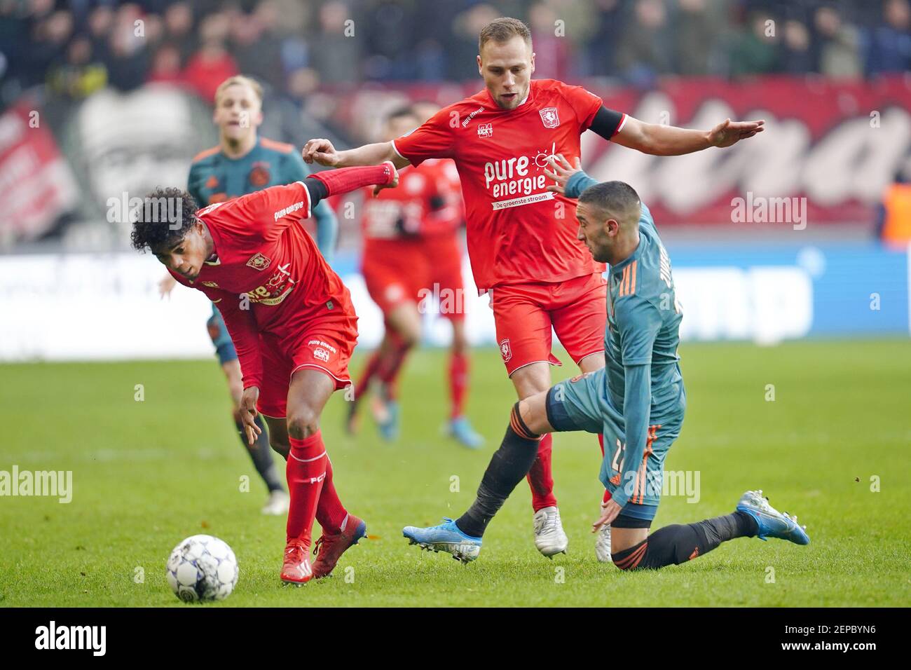 ENSCHEDE, 01-12-2019 , Stadium Grolsch Veste, season 2019 / 2020 . Dutch  Eredivisie Football. Ajax player Hakim