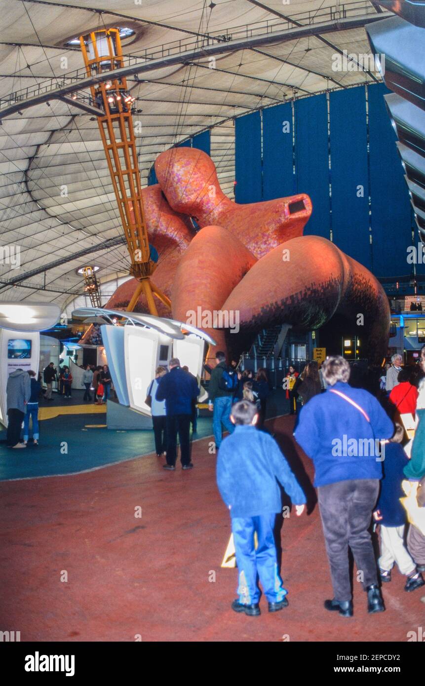 The Body Zone inside the Millennium Dome, Greenwich, London, England - 27 November 2000 Stock Photo