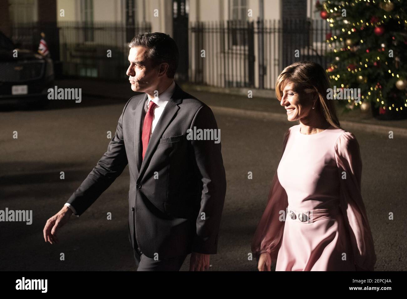 Spanish Prime Minister Pedro Sanchez and his wife Maria Begona Gomez