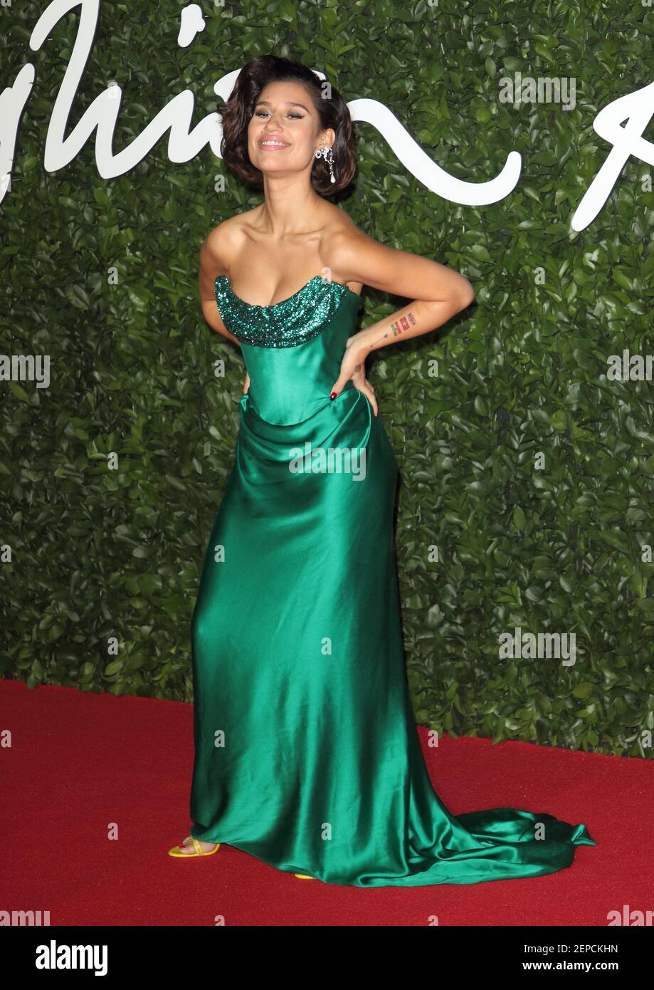 Raye on the red carpet during The Fashion Awards at Royal Albert Hall ...