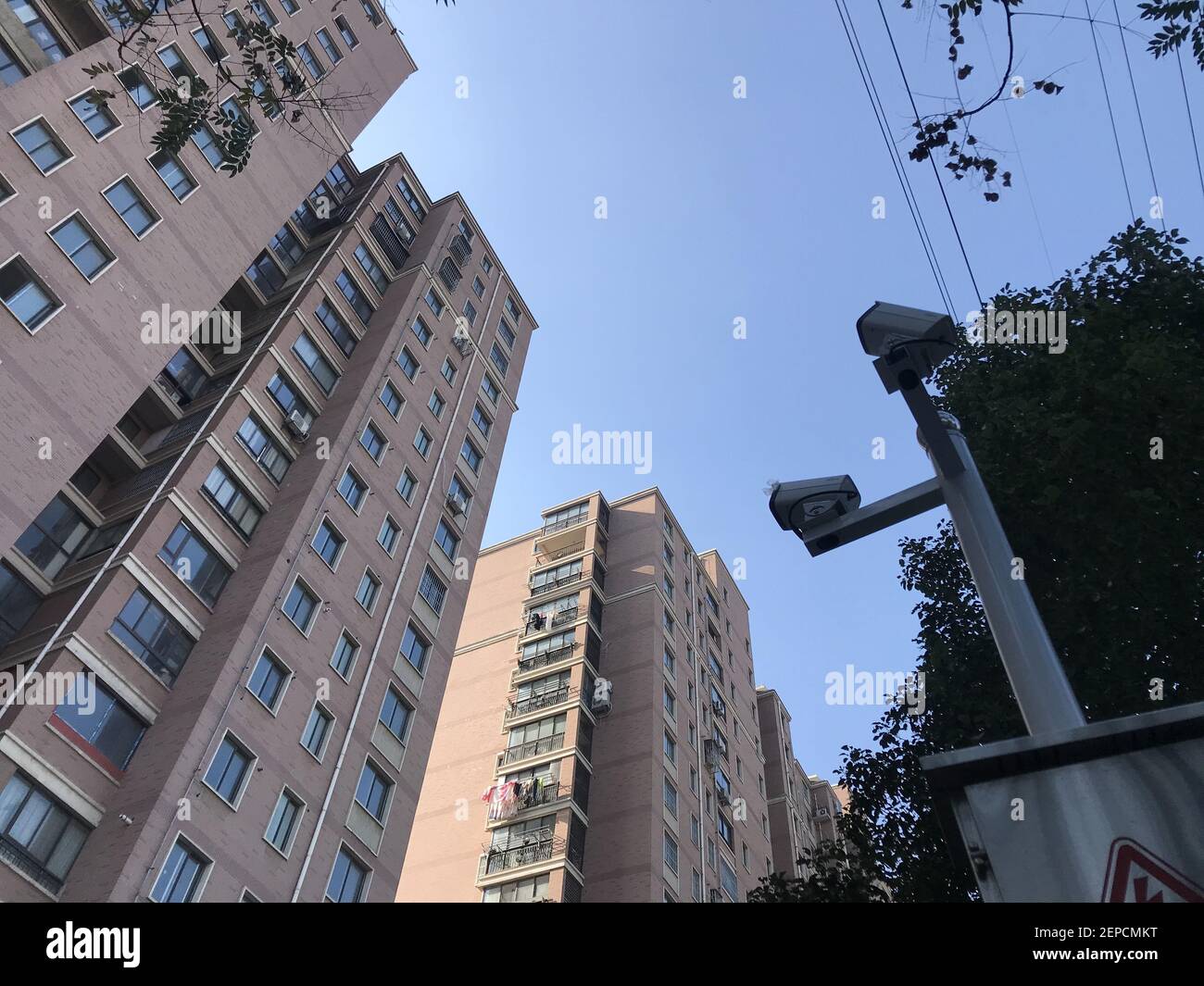 Surveillance cameras are used to monitor possible falling or thrown ...