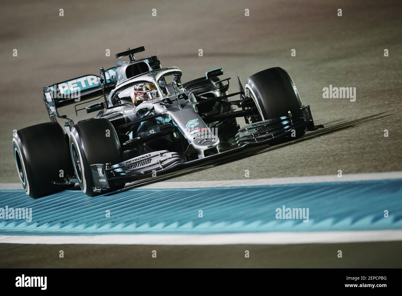 Mercedes AMG Petronas F1 Team’s British driver Lewis Hamilton competes ...