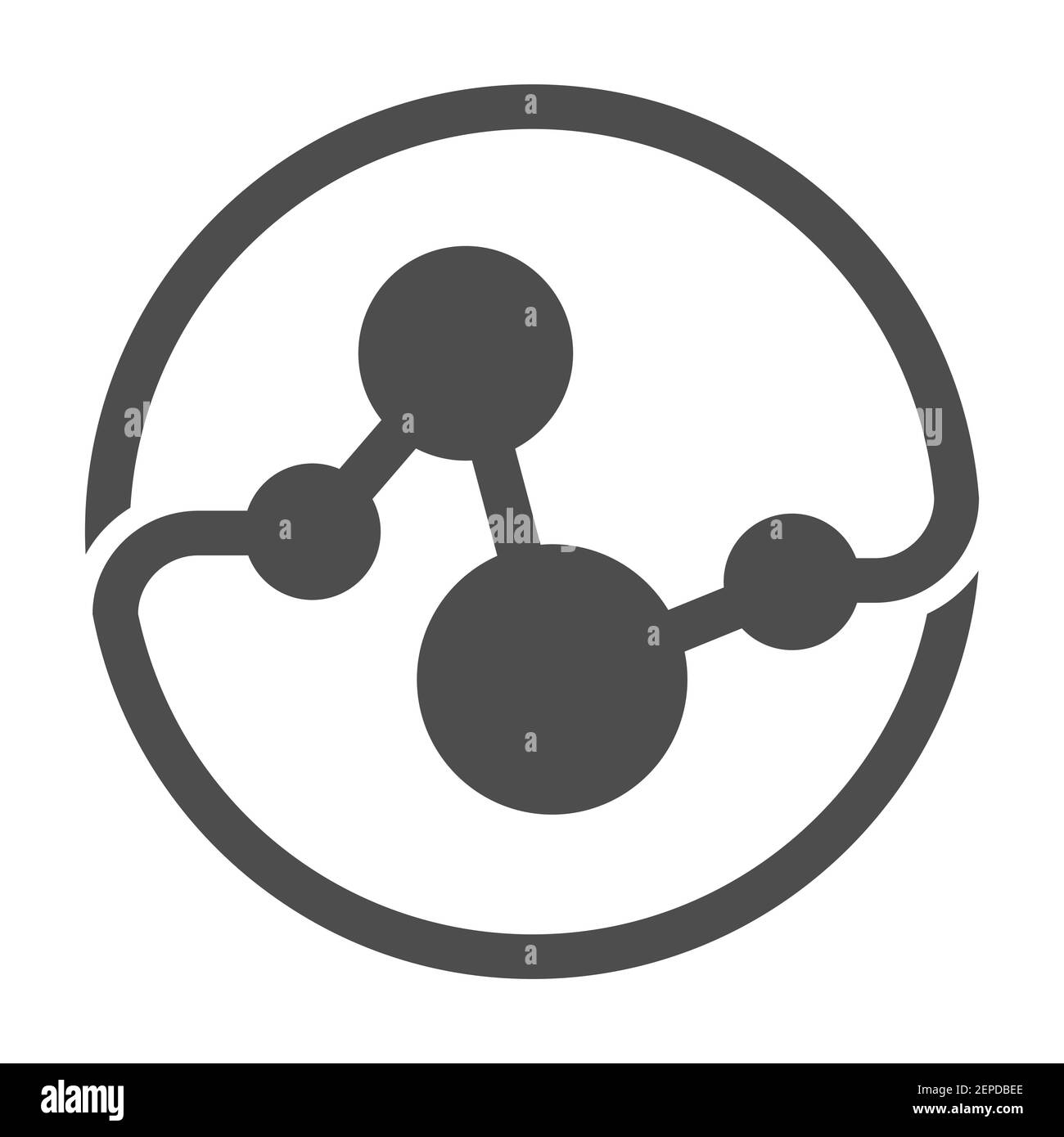 Multipurpose abstract template for logo, brand, or sticker. Simple