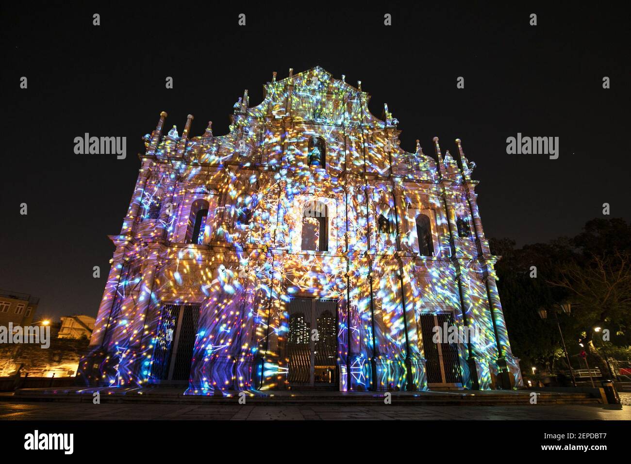 Bloom the light show designed by a Spanish team is conducted during