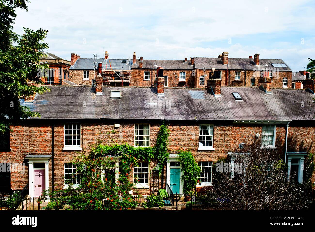Dewsbury Terrace, Bishopshill, York, England Stock Photo