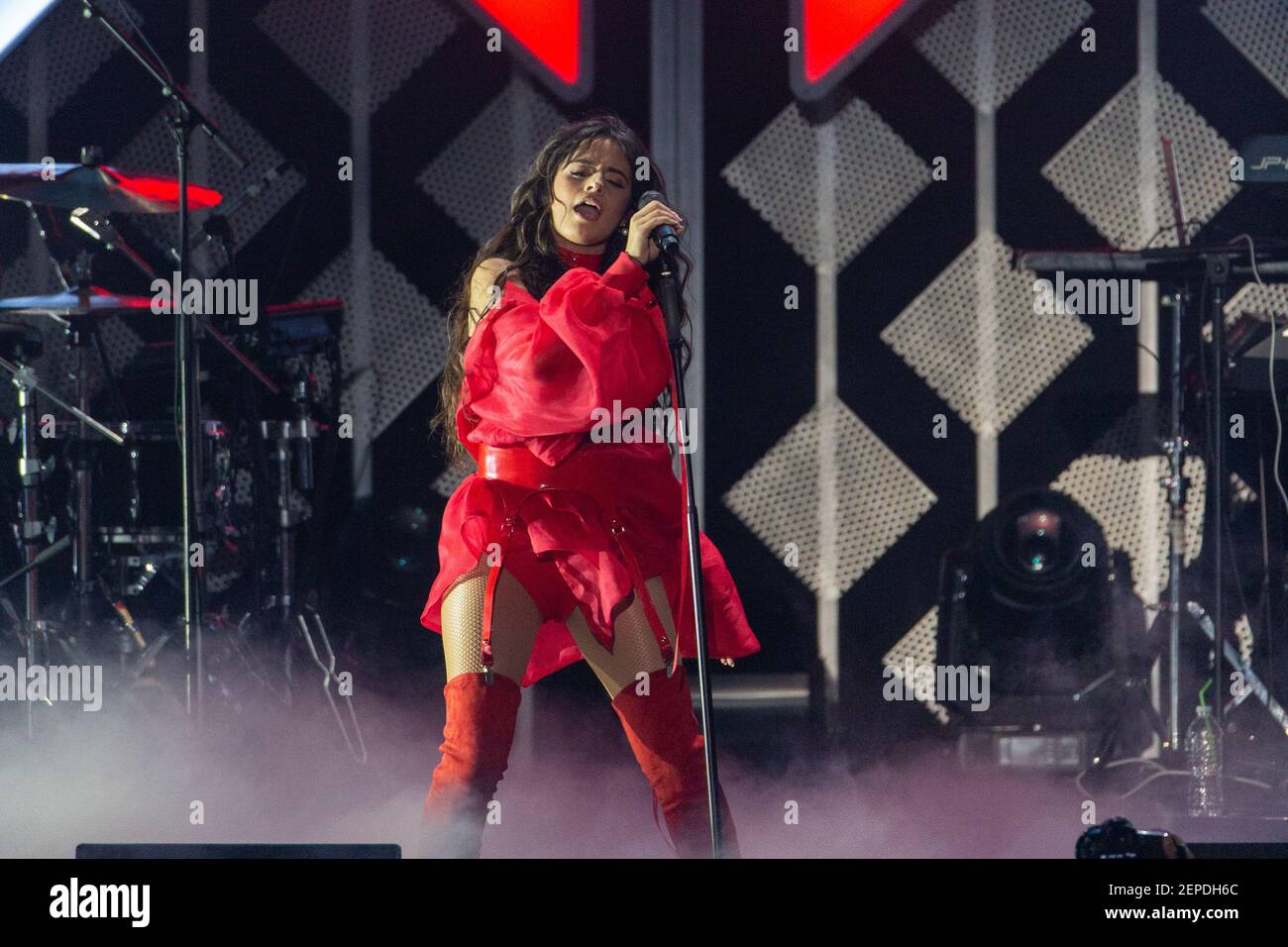Camila Cabello during KIIS FM iHeartRadio Jingle Ball at The Forum on  December, 6 2019, in Los Angeles, California (Photo by Daniel DeSlover/Sipa  USA Stock Photo - Alamy