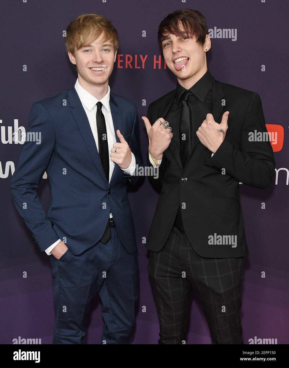 Sam Golbach and Colby Brock at The 9th Annual Streamy Awards held at