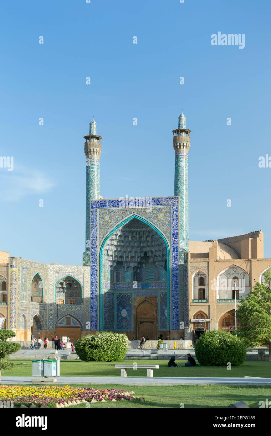 Masjed-e Shah, Shah mosque or Imam mosque, Esfahan, Iran Stock Photo
