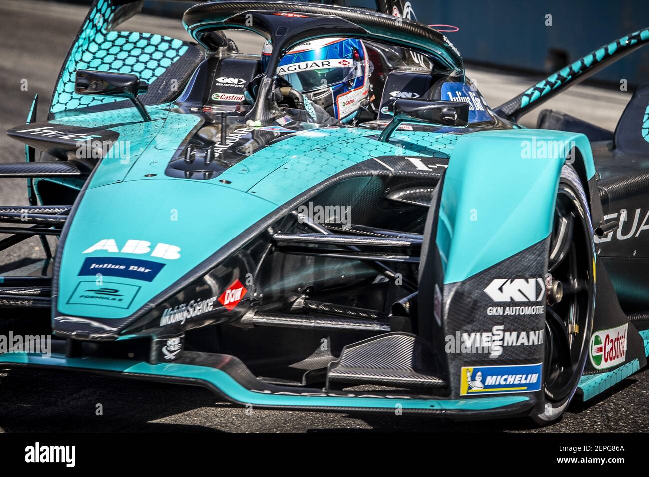 10 Bird Sam (gbr), Jaguar TCS Racing, Jaguar I-Type 5, action during the  pre-season test of the 2021-22 FIA Formula E World Championship, on the  Circuit Ricardo Tormo from November 28 to