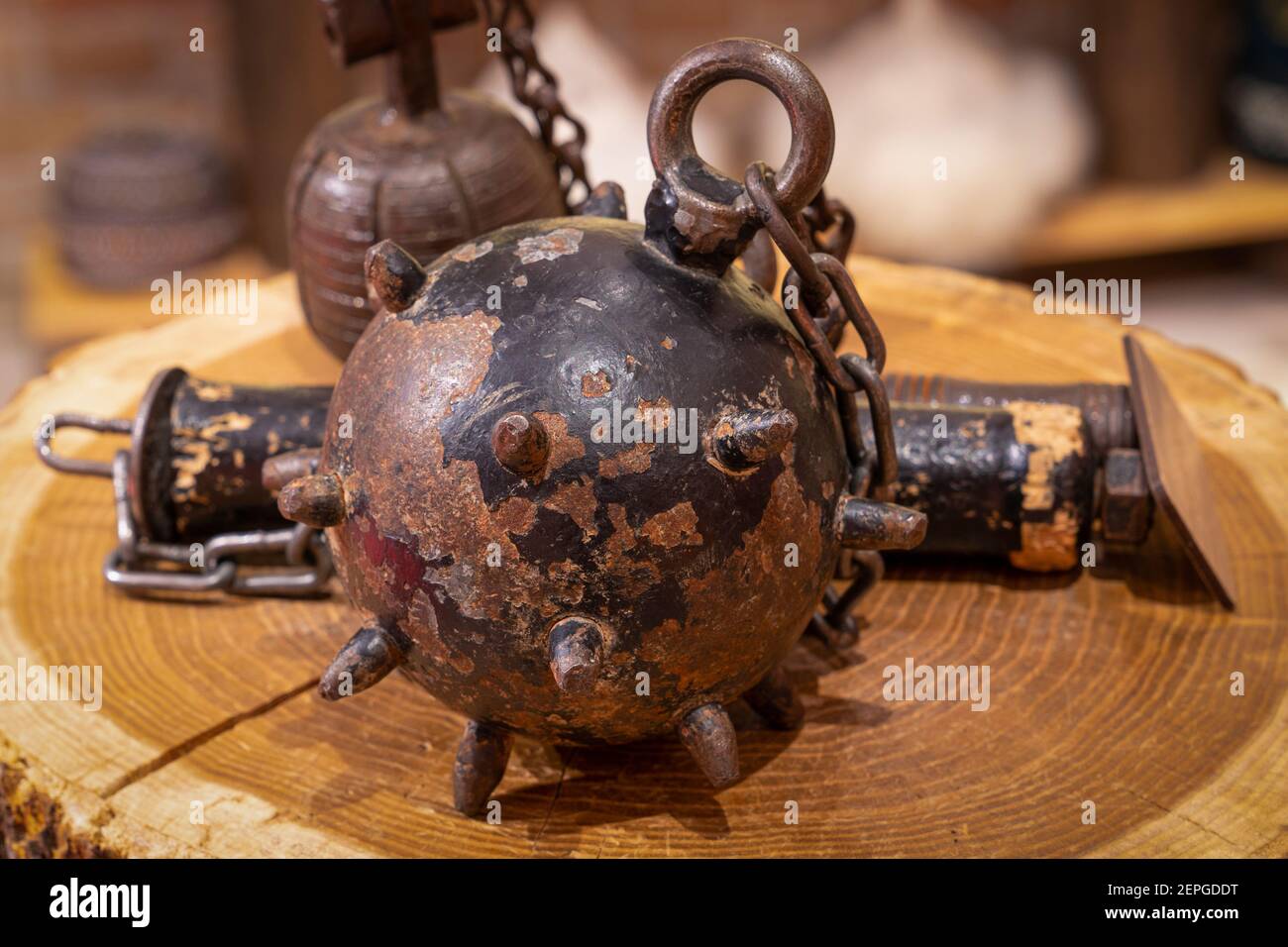 Turkish mace as a weapon Stock Photo Alamy