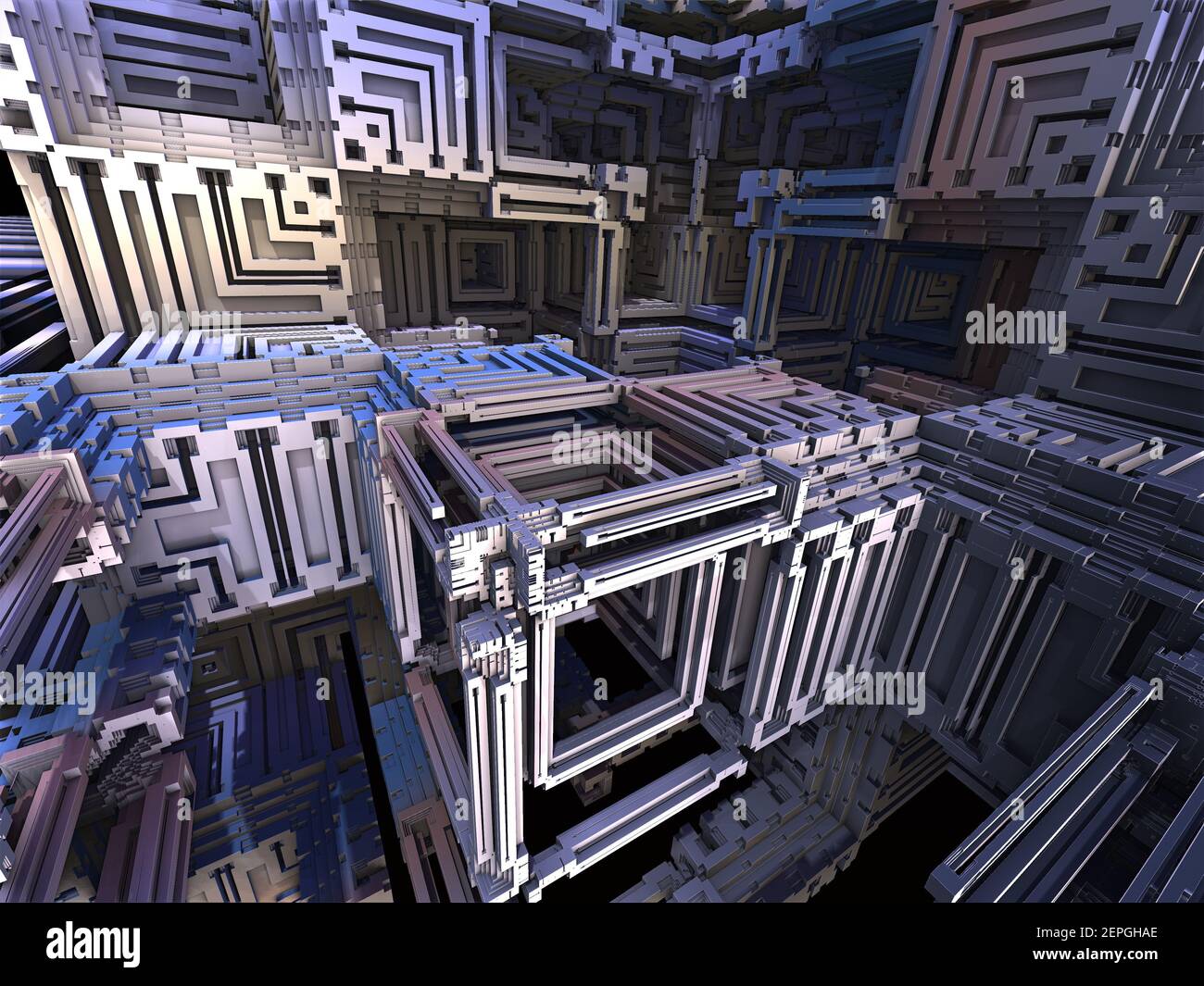 Abstract background with detailed 3D render for creative design Stock ...