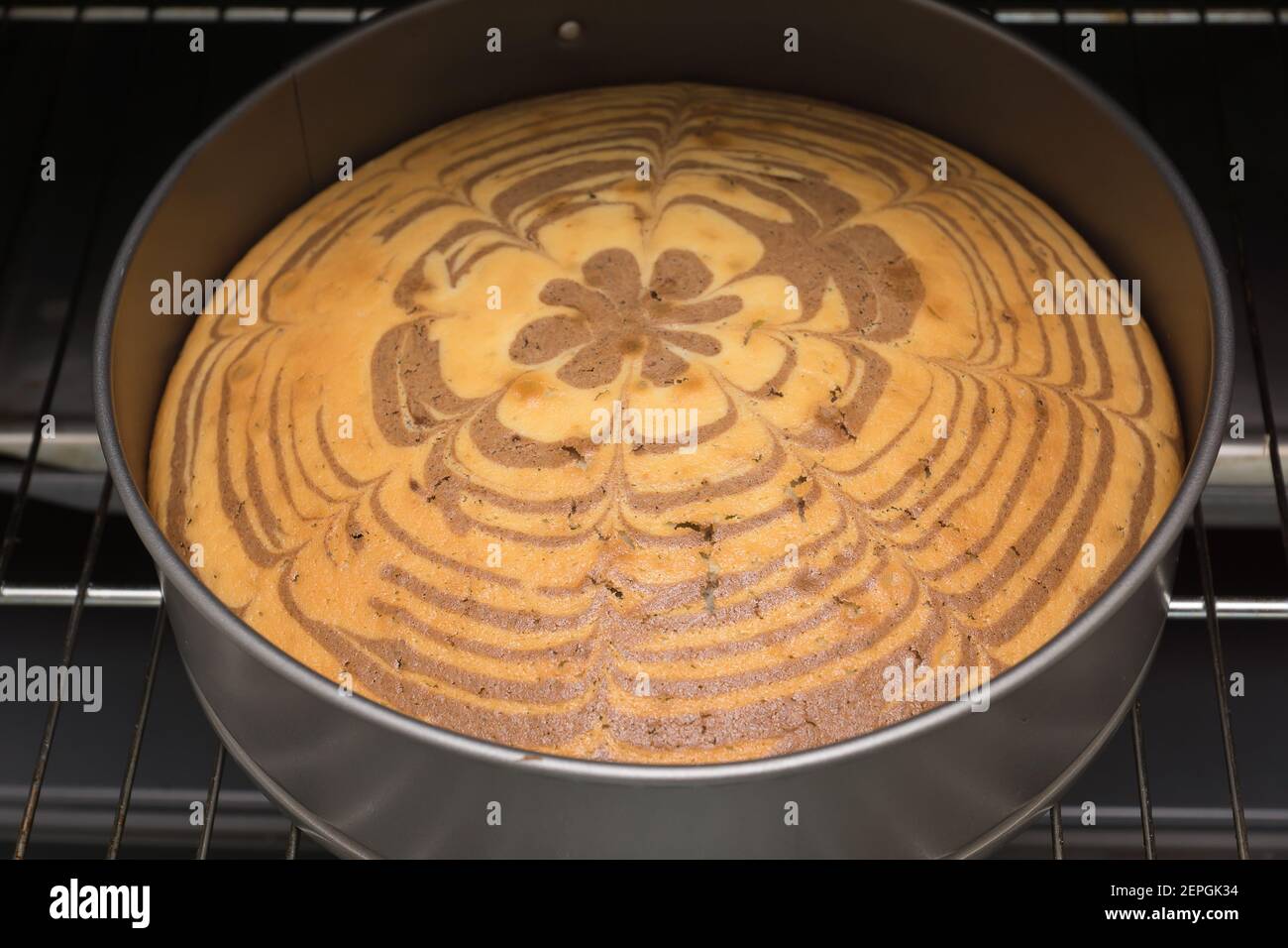 delicious beautiful freshly baked pie in the interior Stock Photo Alamy