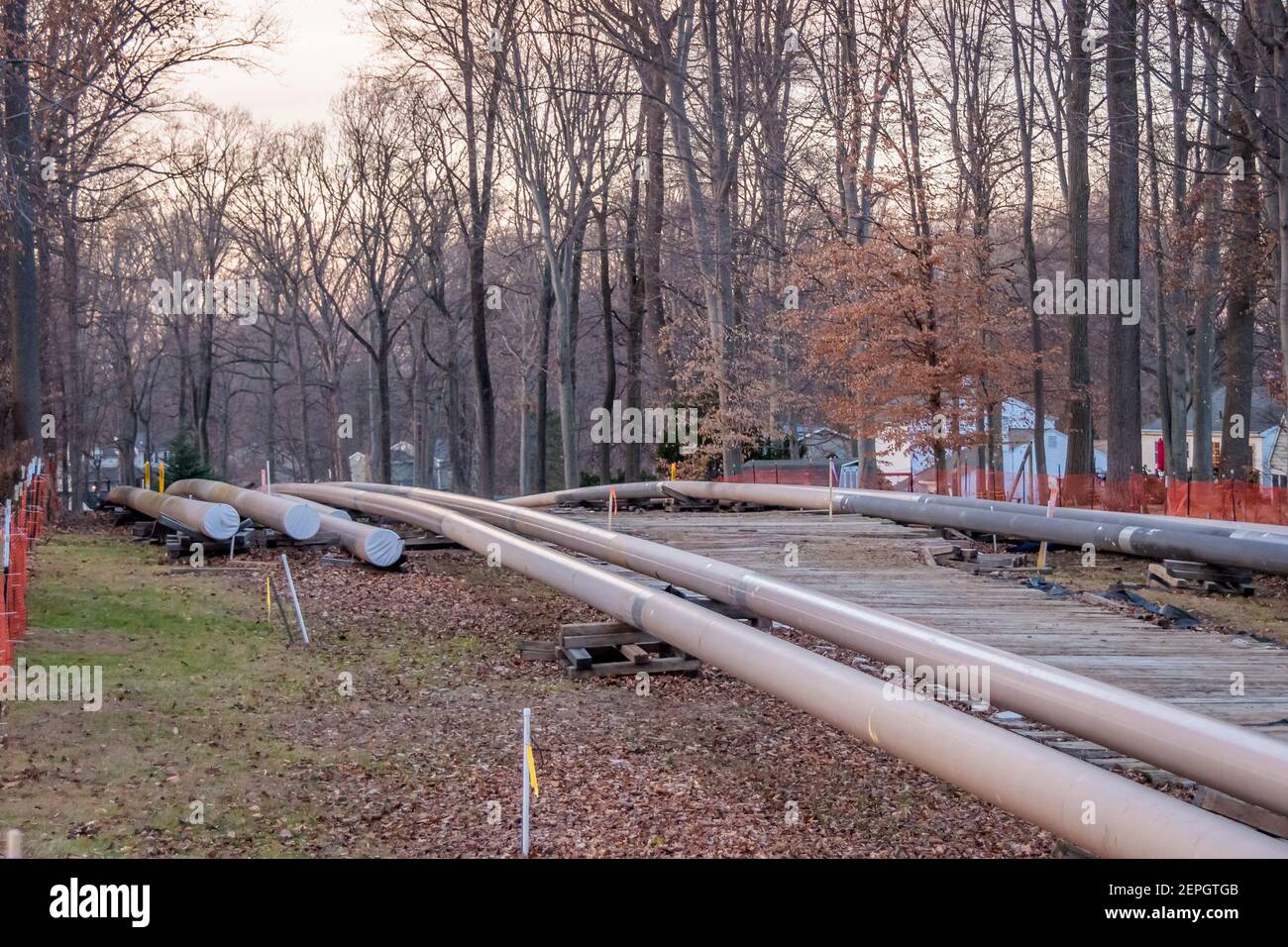 Section of the SUNOCO Mariner II East Pipeline construction in Exton