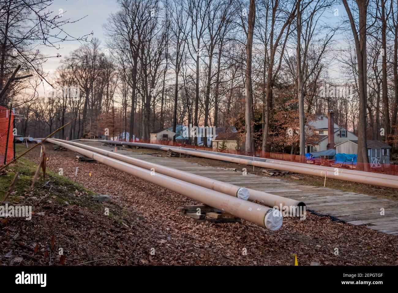 Section of the SUNOCO Mariner II East Pipeline construction in Exton