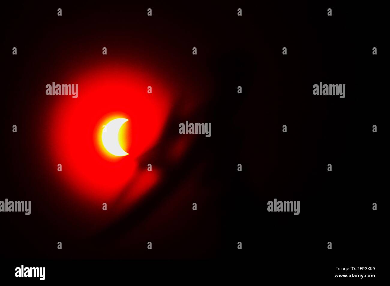 Sun eclipse sightings in Yogyakarta, Indonesia, Thursday, 26 December