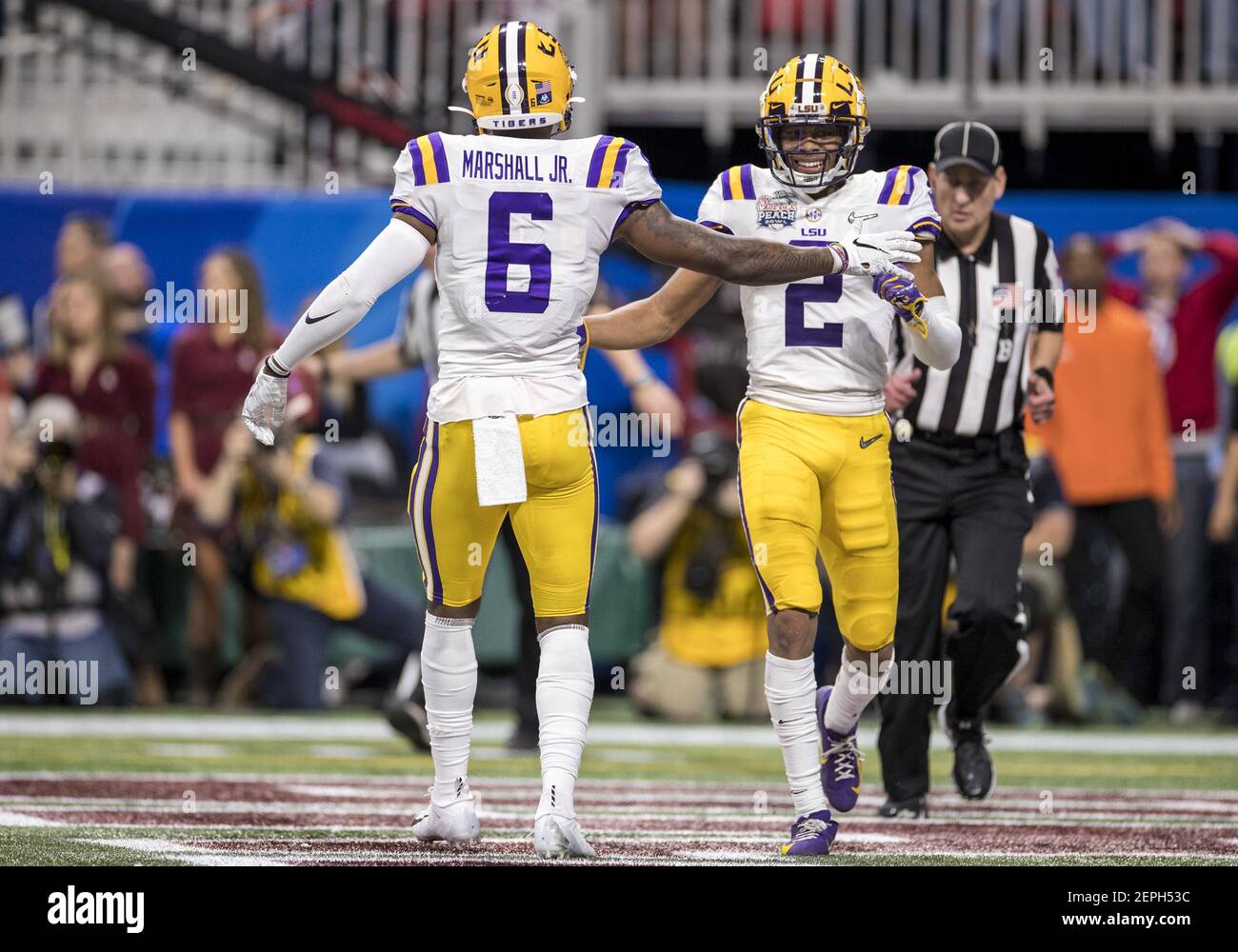 Chick-fil-A Peach Bowl on X: Ja'Marr Chase and Justin Jefferson