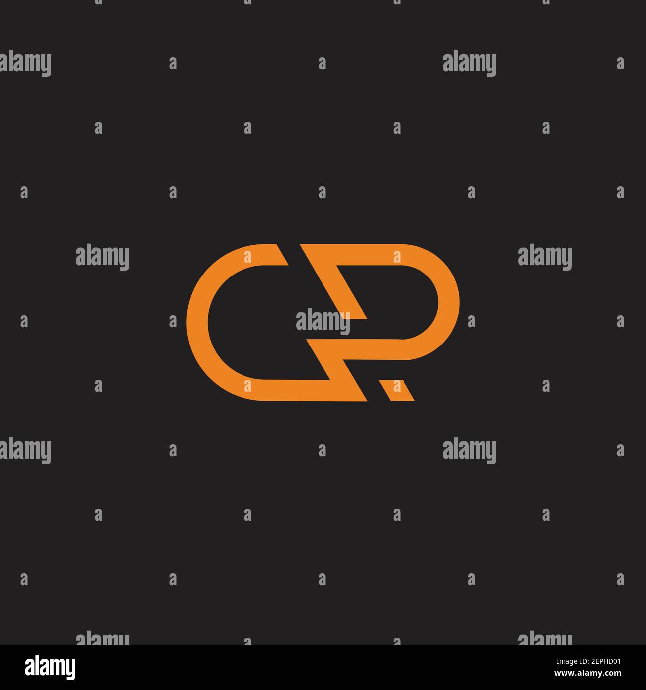 letter gp abstract thunder energy symbol geometric logo vector Stock Vector