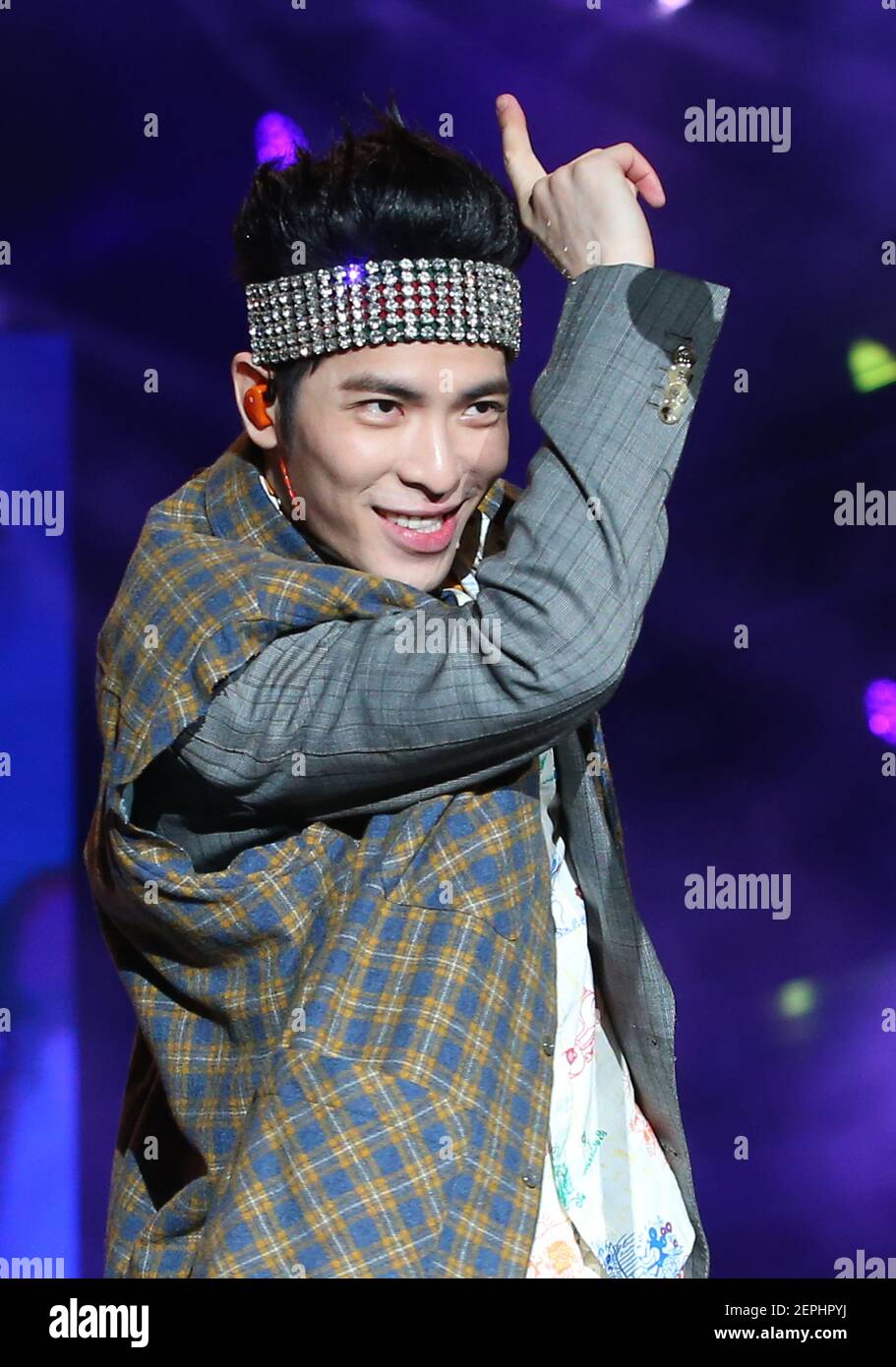 **TAIWAN OUT**FILEChinese singer and actor Jam Hsiao performs by