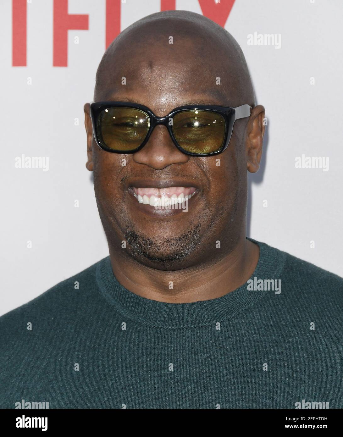 Andre Harrell arrives at THE BLACK GODFATHER World Premiere held at the