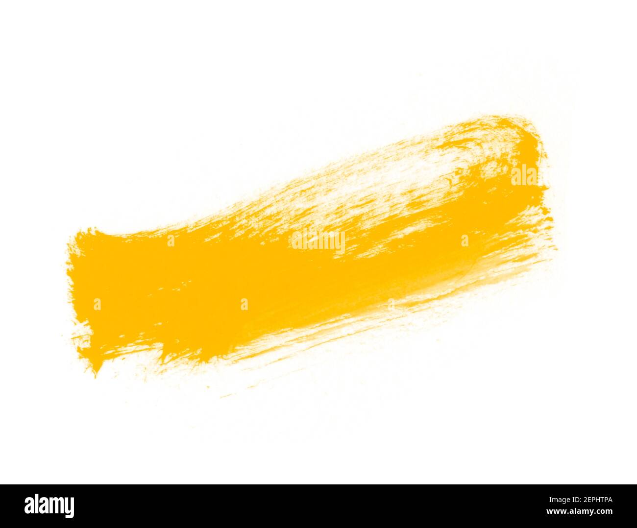 Yellow paint brush for painting on white background Stock Photo Alamy