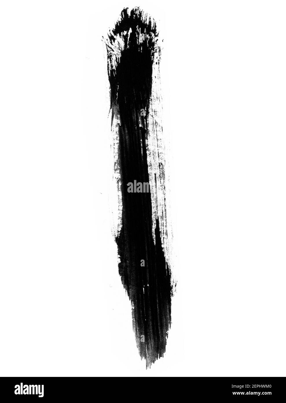 Black smear brush isolated on white background Stock Photo Alamy