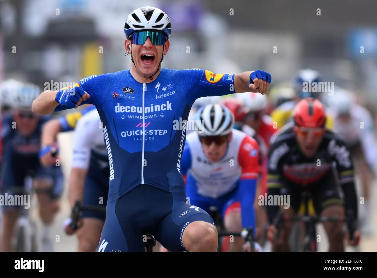 Davide Ballerini Wins Amidst Chaos Quick Step The Podium and the Points Battle