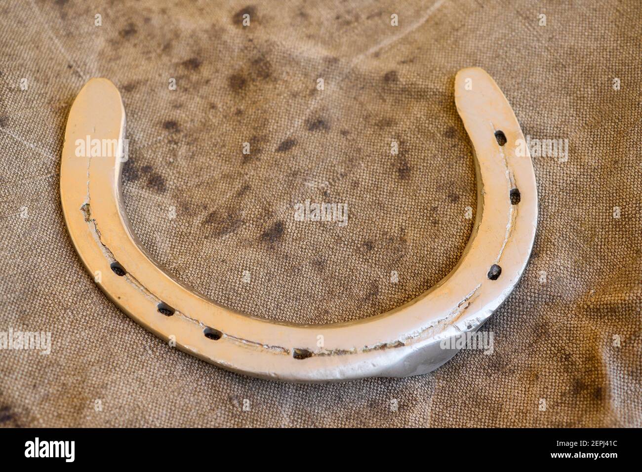 Used horseshoe, France Stock Photo Alamy