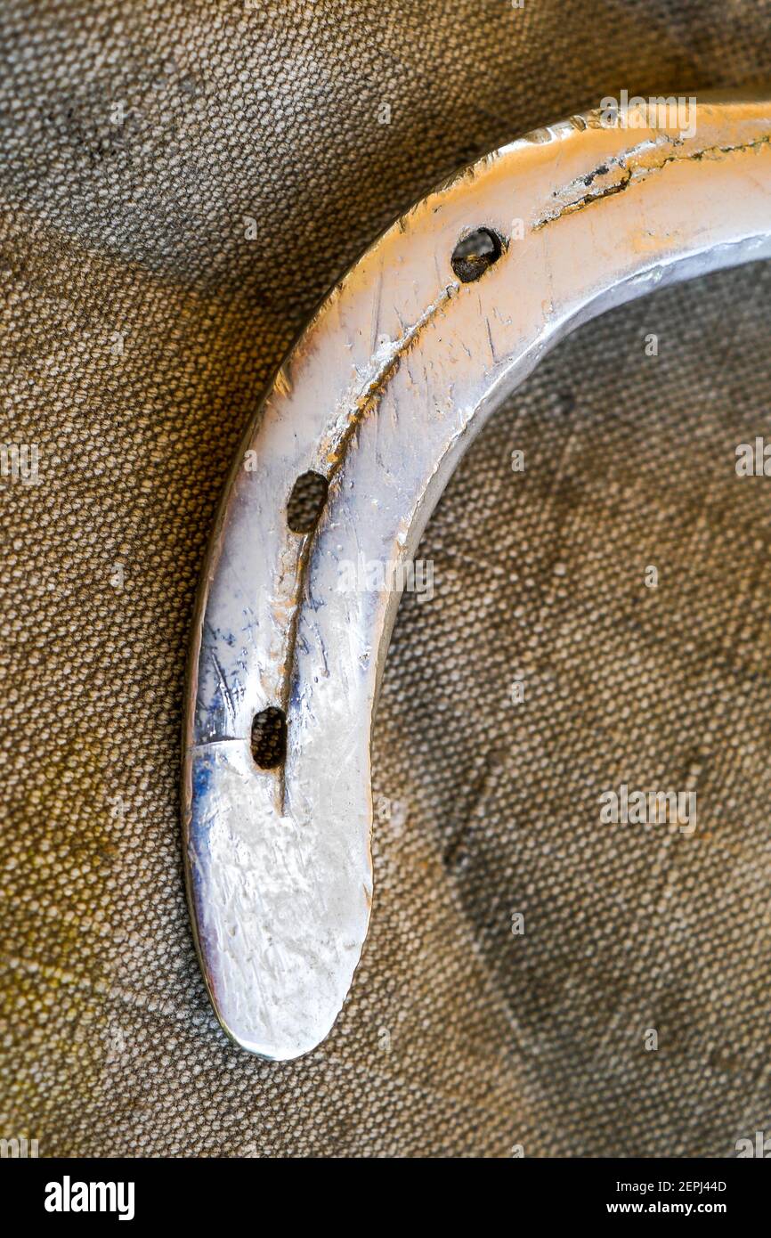 Used horseshoe, France Stock Photo Alamy