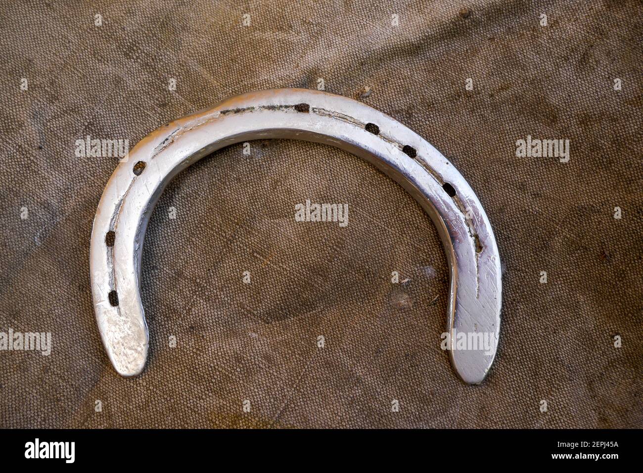 Used horseshoe, France Stock Photo Alamy