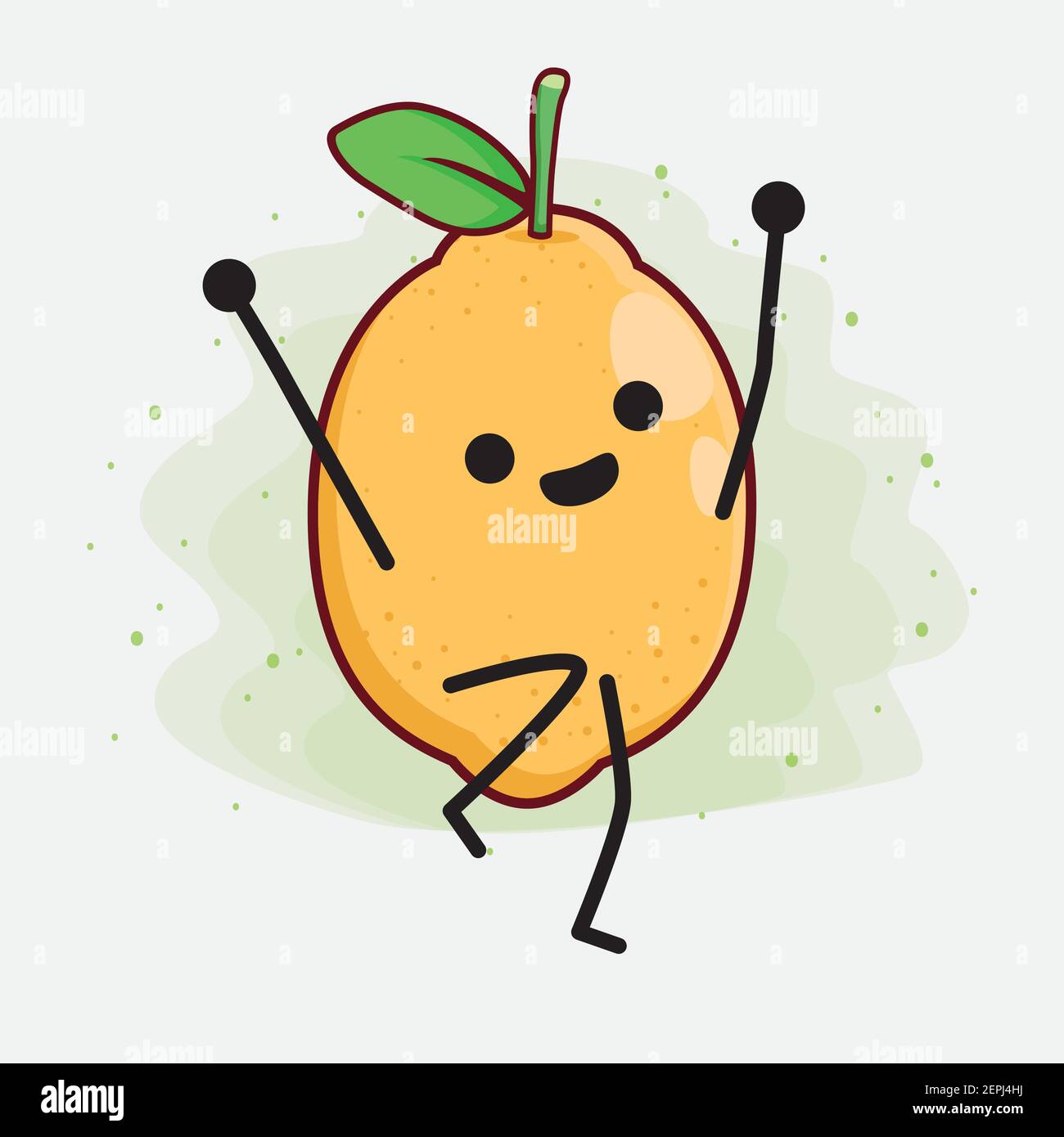 Cartoon flat character lemon superhero of fruits in mask in flat
