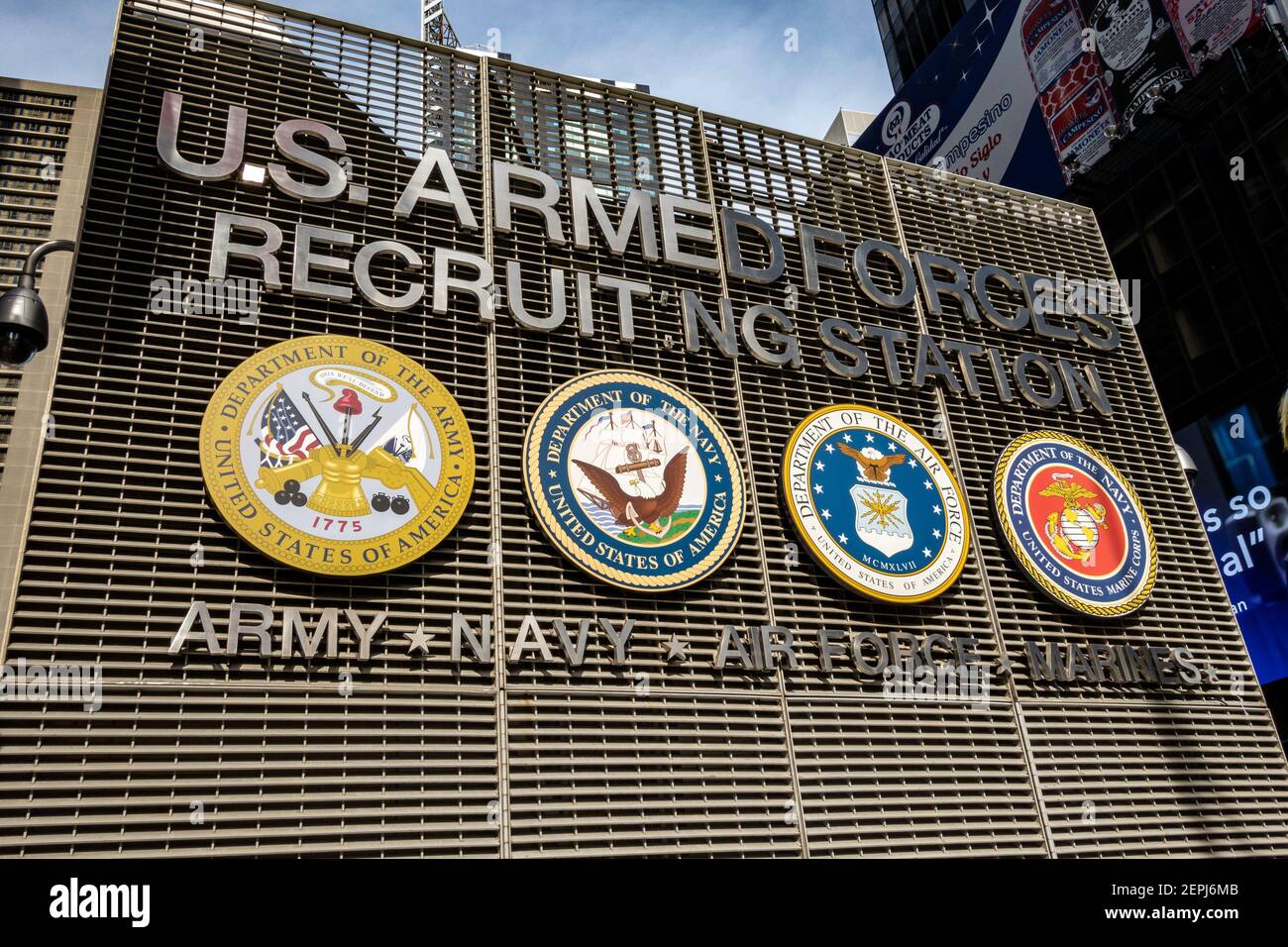 U s armed forces recruiting station hires stock photography and images