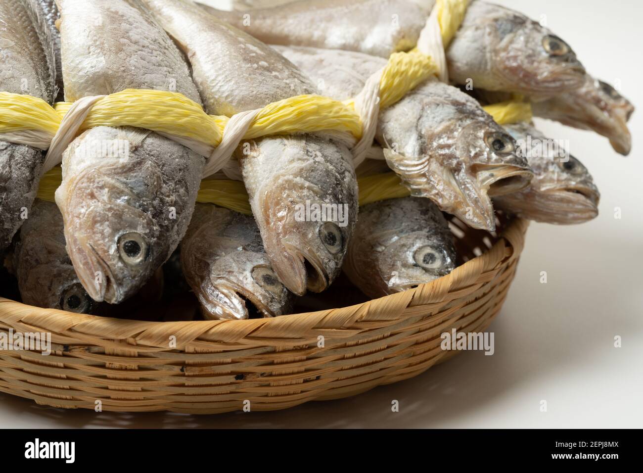 Salted dried yellow corvina is a very delicious fish that is grilled or