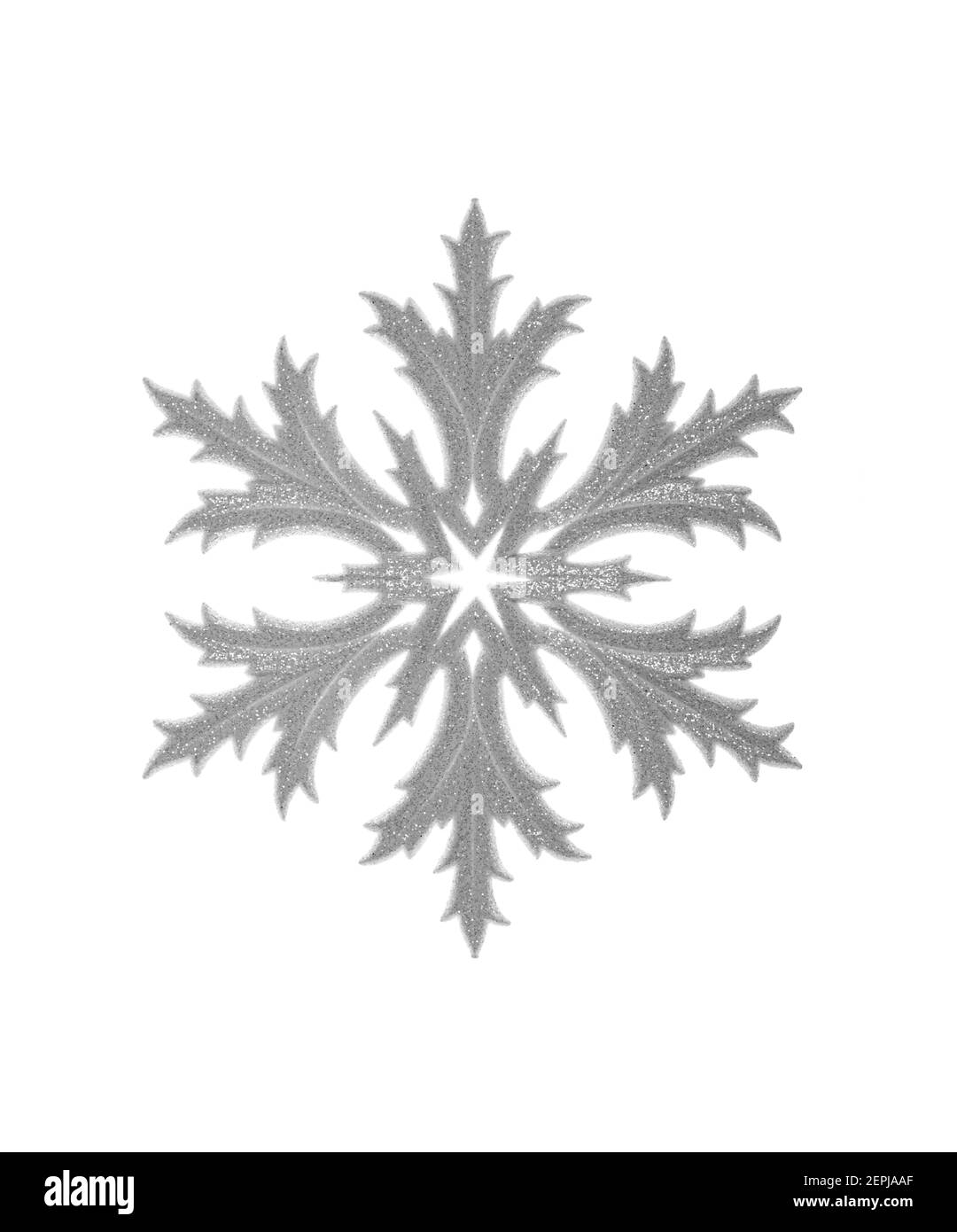 Toy snowflake isolated on white background Stock Photo - Alamy