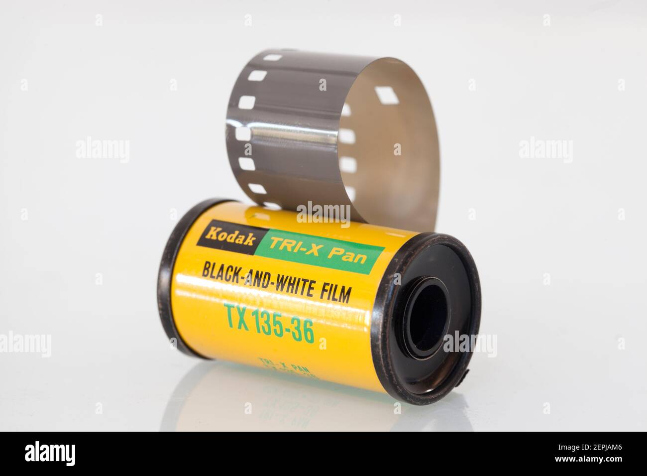 Old Kodak Tri X Pan Photographic Film Stock Photo