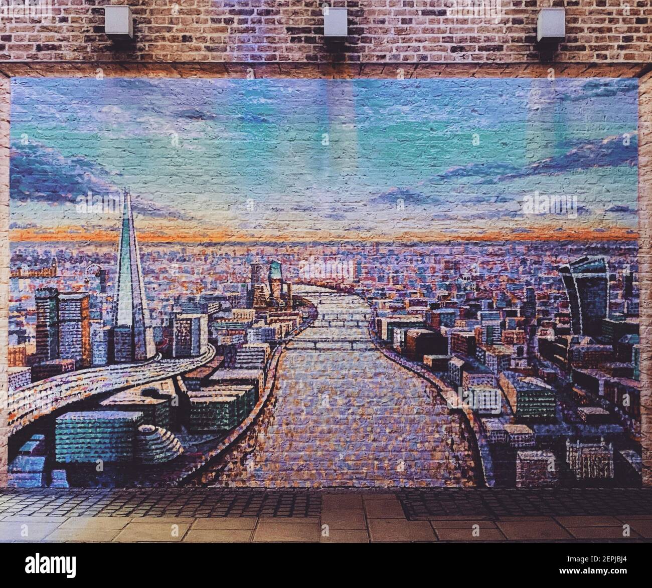 London Blackfriars Underpass Wall Art Stock Photo