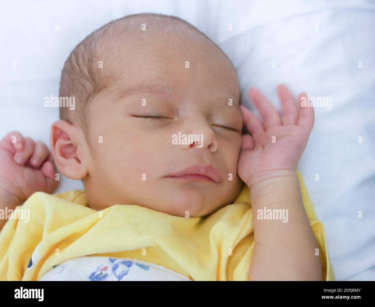 Young girl sleeping with open mouth hires stock photography and images