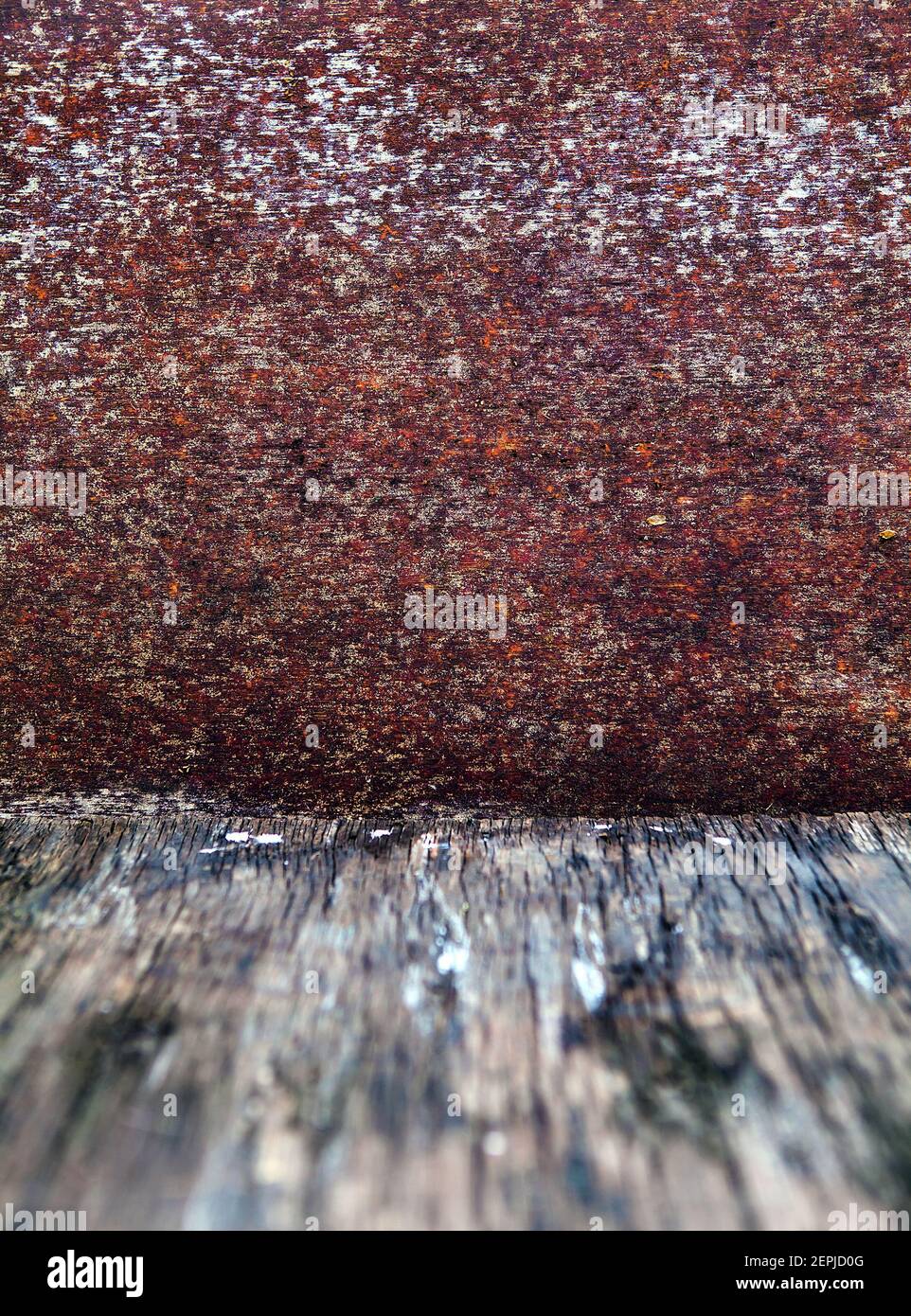 Abstract Background With Wooden Blurred Floor And Rusty Wall Stock ...