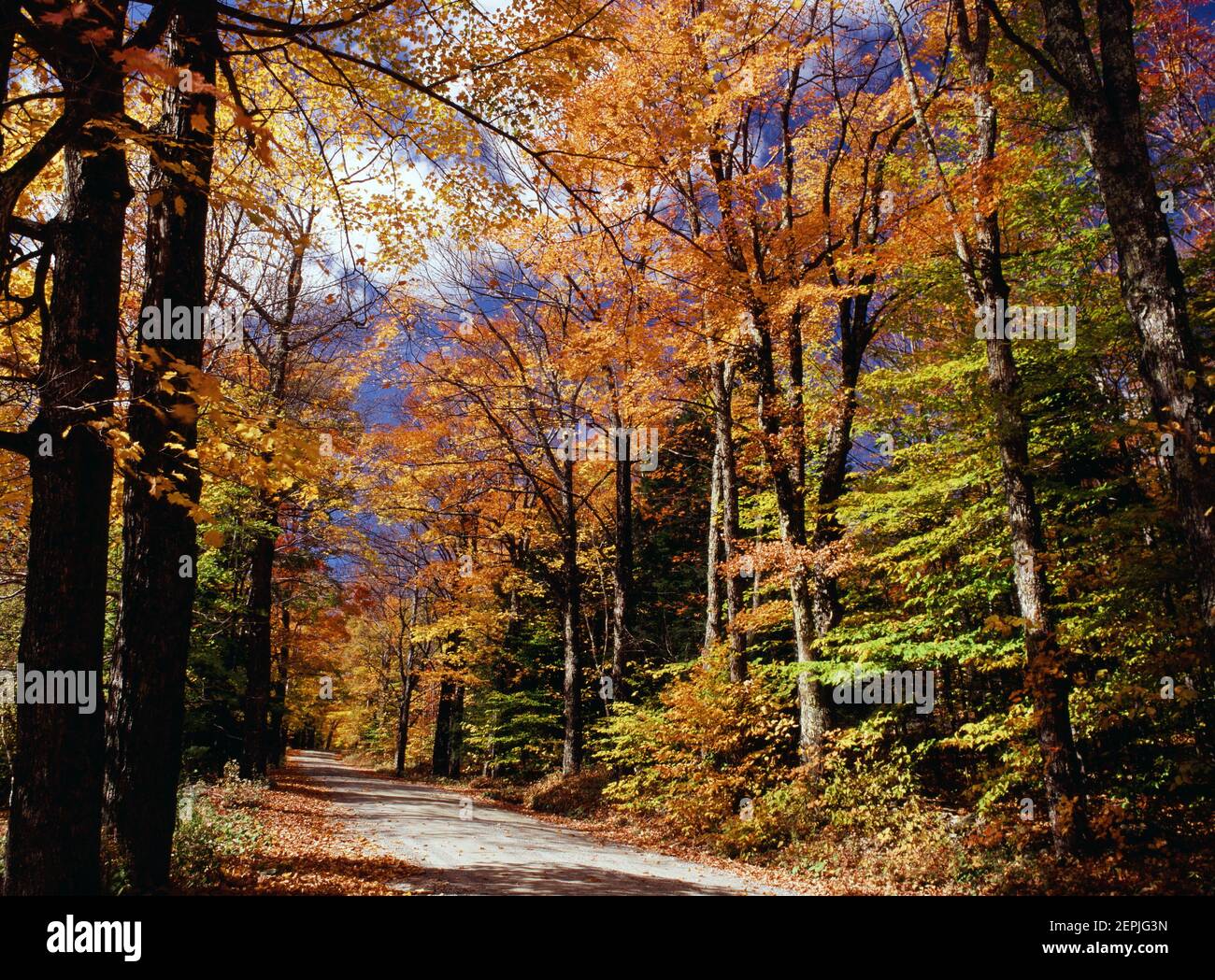 East Dover, Vermont in autumn Stock Photo